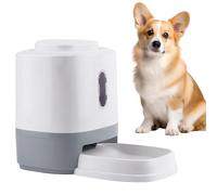 Dog Food Dispenser - 1.5L Push Automatic Dog Food Treat Dispenser and Bowl, Encourage Healthy Habits Slow Feeding Bowl, Interactive Concentrated Toy for Small Medium Puppies