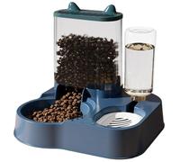 Dog Food Dispenser Automatic Anti-Tip Cat Food Dispenser Water Bowl