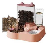 Dog Food Dispenser Automatic - Anti-Tip Cat Food Dispenser Water Bowl - Cat Treat Dispenser, Large Capacity Automatic Feeder, Dog Food Bowl, Pet Supplies