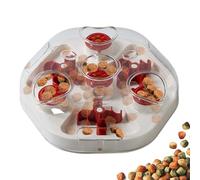 Dog Food Dispenser | Intelligence Game with Kibble Dispenser | Interactive Stimulating Dog Toy - For Slow Motion Training, Chewing, Home Play