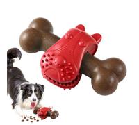 Dog Food Dispenser Toy | Bone Shaped Puppy Interactive Chewing Game | Dog Slow Eating Dispensing Toy | for Exercise Boredom Relief Indoor Outdoor Home Apartment Backyard Enrichment Playtime