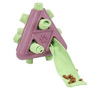 Dog Food Dispenser Toy - Interactive Pyramid Bite Resistant Puzzle Chew Toy | Durable Puppy Teeth Grinding for Small Medium Large Dogs, Enr