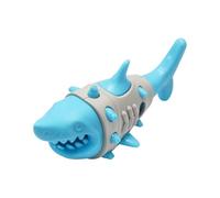 Dog Food Dispenser Toy - Puppy Puzzle Slow Feeder - Shark Shape Multifunctional Food Dispenser Teething Toy for Garden, Backyard, Training