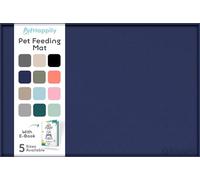 Dog Food Mat - 28x18” Large Silicone Stove Top Protector, Silicone Pet Feeding Mat, Raised Edges Dog Mat for Food and Water Prevent Spill, Waterproof Cat Placemats Protect Floors, Easy Clean Bowl