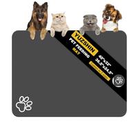 Dog Food Mat, Largest Absorbent Dog Mat for Food and Water, Non Skid Cat & Dog Bowl Mat, No Stains Quick Dry Pet Food Mat, Dog Water Dispenser Mat, Pet Supplies Mat for Messy Drinkers (36.5"x24.5")