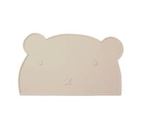 Dog Food Mat, Silicone Feeding Mat for Dogs - Leak-Proof Dishwasher Safe Mat in Bear Shape for On the Go Balcony Kitchen Home Car