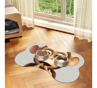 Dog Food Mats for Floors Non-Slip Super Absorbent Pet Feeding Mat 16"" X24 | Pet Placemat For Food And Water Bowl Quick Dry Dog Mat For Food And Water The Silent Monkey Pet Food Mat