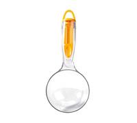 Dog Food Scoop, Cat Feeding Spoon, 8.27x3.54x1.77in Pet Serving Utensil, Built-in Sealing Clip, Reusable Clear Design for Holiday Gifting, Daily Use, Travel, Christmas, Easter
