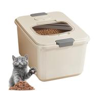 Dog Food Storage,Cat Treat Storage Bucket | Waterproof Food Container with Measuring Cup for Kitchen, Outdoors, Camping for Dogs and Cats
