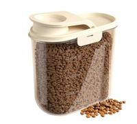 Dog Food Storage Container - 2L Airtight Grain Dispenser | Large Capacity Transparent Dust-Proof, Anti-Moisture Container for Puppy, Bunny, Barn Use, Pet Feeding Supplies & Easy Kitchen Organization