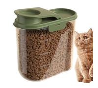 Dog Food Storage Container - 2L Container For Dog Food | Airtight Large Capacity Dispenser | Transparent Dust-Proof Anti-Moisture Box | Pet Supply For Puppy Bunny Barn Cat Small Animal Grain Storage