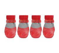 Dog Foot Covers - Waterproof Booties with Rubber Soles, Protectors, Anti Slip Pawwear, Grip Walking Shoes, Soft Adjustable Puppy Footwear | Paw Protection Boots for Indoor Outdoor Camp