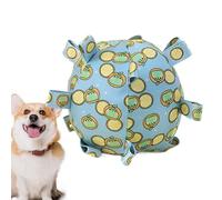 Dog Football Toy - Incredible Dog Toy - Dog Toy Ball with Straps, Interactive Chew Toys for Small Medium Dogs, Squeaky Ball Toy