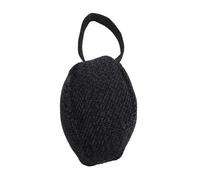 Dog Football Toys with Straps, Interactive Anxiety Relief Safe and Durable Tug of Rugby Balls Toy for Large Dogs Such As German Shepherds Belgian Malinois (Negro)