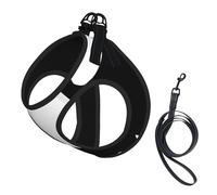 Dog Footprint Paw Love,Pet Harness,Adjustable Reflective Dog Harness,Pet Leash Vest,L