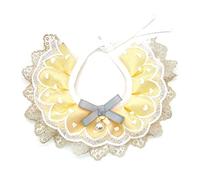 Dog For Lace Collar Kitten Puppy Princess Necklace With Lace Trim Ribbon Bowknot Pet Girl Bandanas Costume Accessori