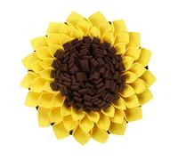 Dog Foraging Feeding Pad Sunflower Shape Treat Training Boring Breakers For Rabbits Guinea-Pigs Snuffle Toy Small Puzzle Toy Foraging Large With Fixing Handle