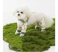 Dog Four-Foot dust-Proof Clothing All-Inclusive Smock, Waterproof and pet-Friendly Outdoor Protective Clothing, Small and Medium-Sized Dog Anti-Dirt Raincoat with Reflective Strip