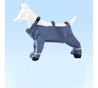 Dog Four-Foot dust-Proof Clothing All-Inclusive Smock, Waterproof and pet-Friendly Outdoor Protective Clothing, Small and Medium-Sized Dog Anti-Dirt Raincoat with Reflective Strip