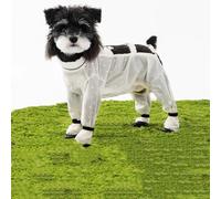 Dog Four-Foot dust-Proof Clothing All-Inclusive Smock, Waterproof and pet-Friendly Outdoor Protective Clothing, Small and Medium-Sized Dog Anti-Dirt Raincoat with Reflective Strip