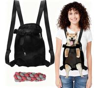 Dog Front Carrier Backpack: Adjustable Front Dog Backpack Carrier | Soft Pad Legs-Out Pet Carrier | Easy-Fit Hands-Free Dog Rucksack Carrier for Medium Dogs | Ideal for Hiking Cycling
