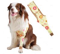 Dog Front Leg Recovery Sleeve - Single Sleeve to Prevent Licking, Scratching & Biting Cone Collar Alternative for Surgery, Wound Care, ACL CCL, Joint Protection(Sunny Donut M)