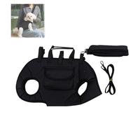 Dog Full Body Lift Harness With Front Leg Support, Hind Leg Support With Adjustable Straps, Breathable Sling For Small/Medium/Large Dogs(Noir,L(14-18catty))