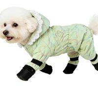 Dog Full Body Winter Coat with Boots, Warm Fleece Lined Snowsuit, Weather Clothing with Back Zipper for Outdoor Winter Walks Cold-resistant and easy to clean(Size:XL)