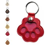 Dog Fur Storage Keychain, Cat And Dog Hair Keychain, Cat Paw Shaped Pet Memorial Gifts For Pet Parent, For Bag Purse Paw Charm Key Holder, Creative Pet Hair Decoration, Paw Print Design,Red