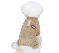 Dog Fuzzy Velvet Pajamas - Thermal Pet Clothes For Dogs | Winter Pajamas For Small, Medium, Large Dogs | Warm Puppy Jumpsuit, Cozy Cat Apparel For Walking, Hiking, Sleeping, And Travel