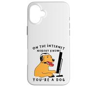 Dog Gamer On the Internet, Nobody knows You're a Dog Case for iPhone 16 Plus
