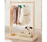 Dog Garment Rack Pet Armoire Wardrobe Wooden Dress Up Clothes Storage Small Dog Closet Pet Clothes Organizer Accessories For Doll Cat And Puppy