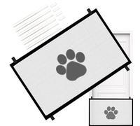 Dog Gate for Stairs Folding Wide Pet Fence Net Indoor Safety Enclosure | Retractable Pet Barrier Providing Safe Play Rest Enclosure for Stairs, Doorways, Entries, Kitchen, The House Stairs, Hallwa