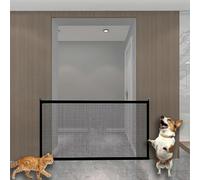 Dog Gate for Stairs Pet Gates for The House,Portable Folding Pets Gates Magic Indoor Mesh,Dogs Screen Mesh Gate for Doorways Stairways Indoor Safety (110×78CM)