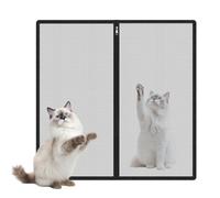 Dog Gate Indoor - 90x90cm Portable Animal Fence Cat Barriers | Mesh Dog Gate | No-drill Pet Fence For Child Puppy Doorway Porch Hallway Kitchen Balcony Fireplace Pool Yard Basement Bathroom