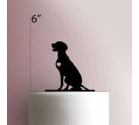 Dog German Pointer- Acrylic Cake Topper 5 Inch Width/Purple