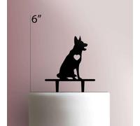 Dog ? German ShepardAcrylic Cake Topper 3mm Thick Premium Laser Cut Cake Decoration for Birthday, Wedding, Baby Shower & Party Cakes Durable Reusable