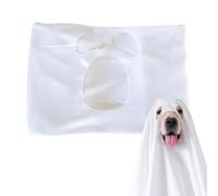 Dog Ghost Costume - Cosy Halloween Costume Gothic Ghost Cape, White Breathable Dog Costume, Scary Pet Clothes for Costume Parties, Photo Props