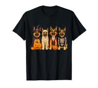 Dog Ghost Cute German Shepherd Dressed As Ghost Funny T-Shirt