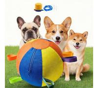 Dog Giant Herding Ball for Large Dogs with Handles, Durable Inflatable Jumbo Exercise Ball 9.8 Inch for Mental Stimulation 21.6inch