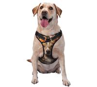 Dog Girl with Flowers Medium Printed pet Traction Vest for Pets to wear When Walking The Dog or Climbing Mountains