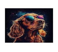 Dog Glasses Space 1000 Piece Mini Jigsaw Puzzle For Adults Indoor Activity