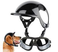 Dog Goggles - Adjustable Head Gear, Protective Glasses, Breathable Sunglasses, Shield for Blocking Sunlight, Safety Helmet Accessory, Driving, Motorcycling, Cycling Adventures