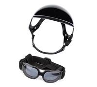 Dog Goggles Dog Hat Puppy Helmets Motorcycle Shades Helmets Hat Adjustable Pet Protective Gear With Adjustable Strap