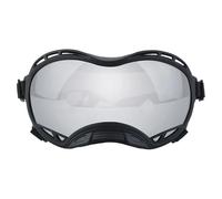 Dog Goggles Pet Glasses Big Dog UV-resistant Windproof Sunglasses Outdoor Motorcycle Goggles Stylish Dogs(Black-silver,S)