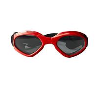 Dog Goggles,Pet Sunglasses Foldable Pet Glasses Dog Goggles Fashion Sunglasses Summer Windproof Sunscreen Dogs Puppy Accessories(Red)
