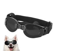 Dog Goggles Small Breed | UV Protection Pet Goggles - Adjustable Strap Foldable Pet Sunglasses for Plateau Cross-country Running Skiing