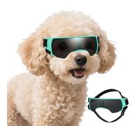 Dog Goggles Sunglasses Small to Medium Breed, Anti-Fog UV400 Lens Puppy Sunglasses, Adjustable Lightweight Doggie Goggles for UV, Wind, Snow, Dust Protection, Blue