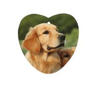 Dog Golden Retriever Car Air Freshener Hanging, Long Lasting Scented Car Aromatherapy Tablets, Love form Fragrance Scented Cards for Vehicles, Bedroom, Wardrobe Gray-style