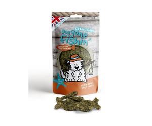 Dog Gone Fishin' White Fish with Turmeric Crunchies - 75g Healthy Treats (MSC3730)